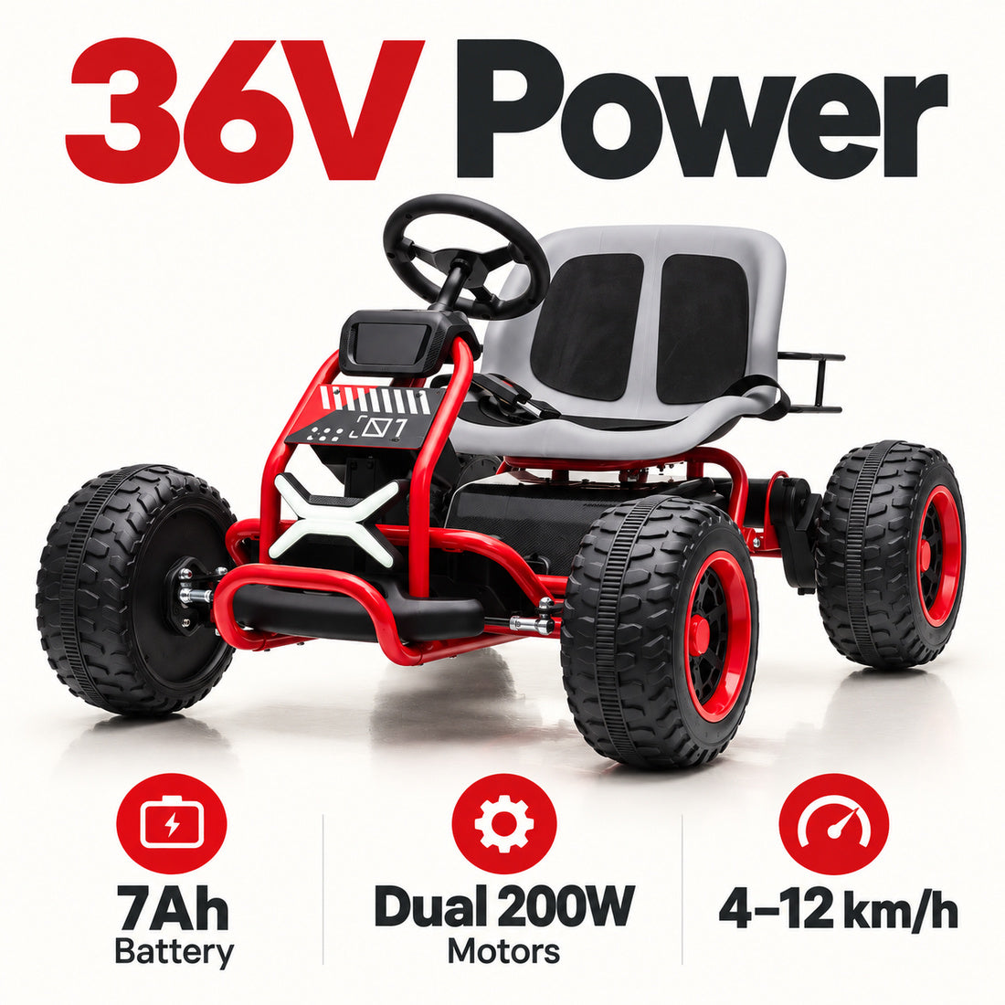 XMX669 off-road buggy in Red – 36V power and key features