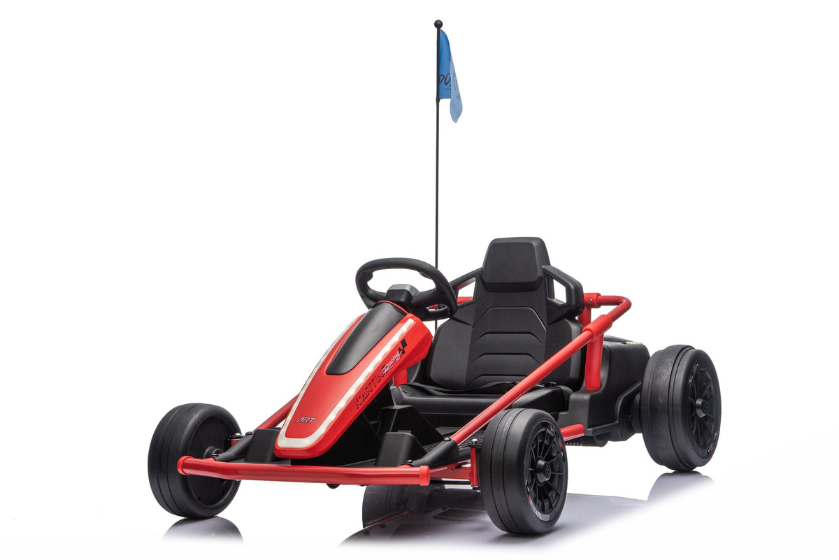 BDQ-6 Go-Kart in Red – front three-quarter view