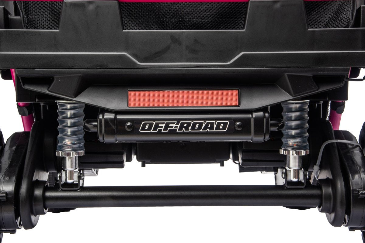 Coil-spring shocks on the rear axle