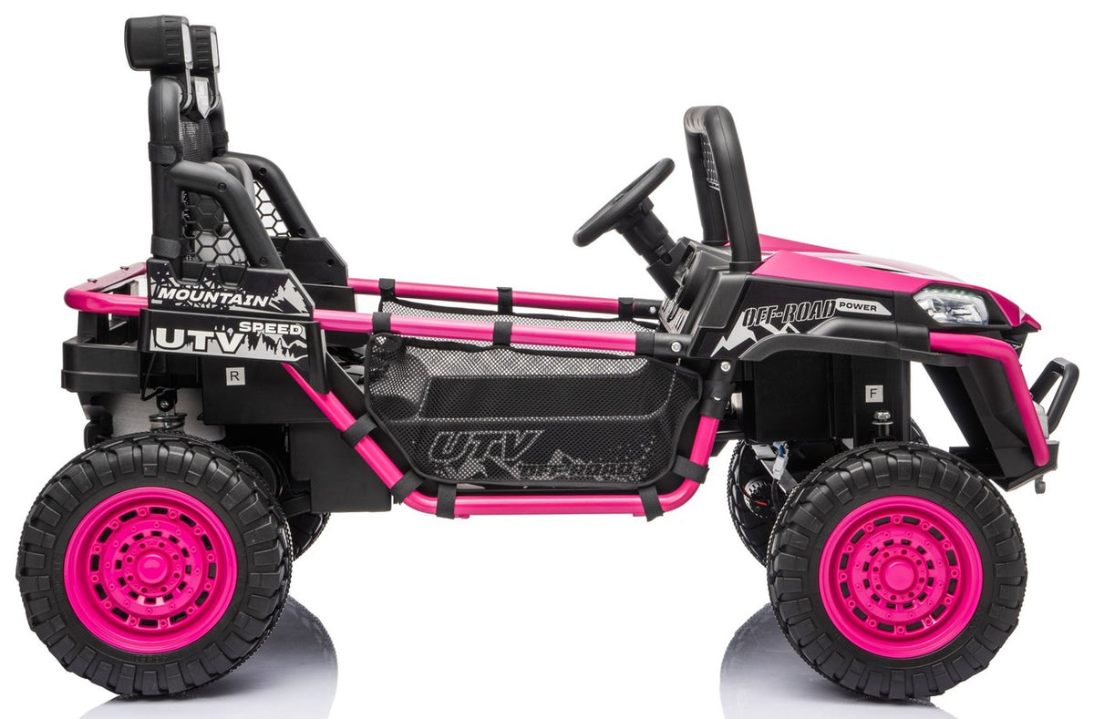 Side view of the rose UTV