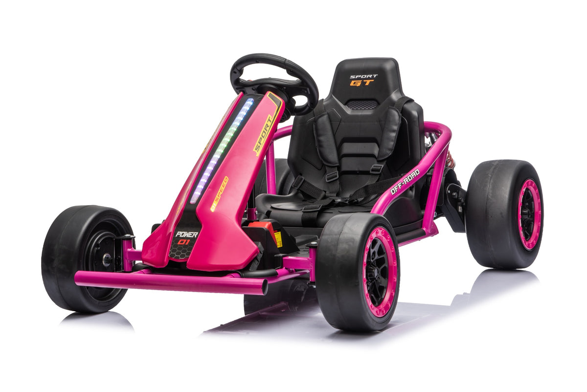 JC020 electric drift kart in pink