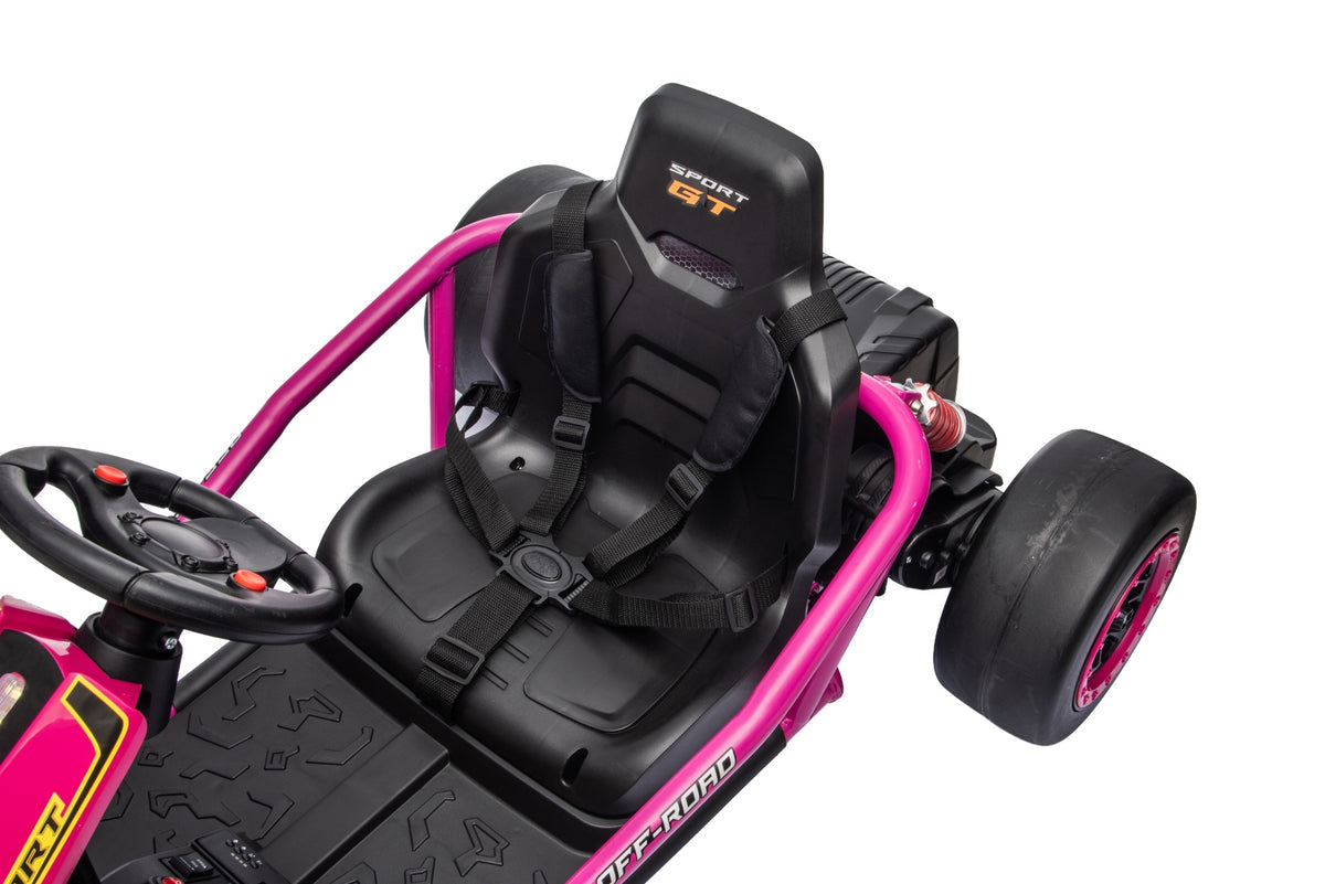 Single sport seat with five-point harness